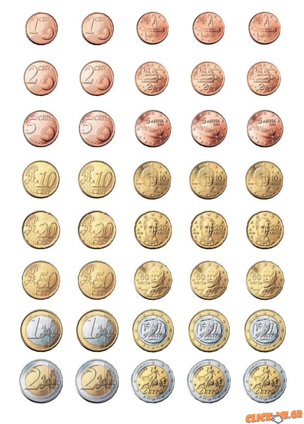 Τα κέρματα του ευρώ